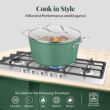 Gotham Steel Hammered 10-pc. Ceramic Nonstick Cookware Set - Green Gotham Steel Hammered 10-pc. Ceramic Nonstick Cookware Set - Green