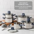 T-Fal Essentials 12-pc. Stainless Steel Pots Cookware Set
