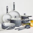 GreenPan Dover 12-Piece Cookware Set - Gray