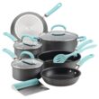 Rachael RayÂ Create Delicious 11-pc. Hard-Anodized Aluminum Nonstick Cookware Set - Light Blue