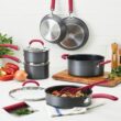 Rachael RayÂ Create Delicious 11-pc. Hard-Anodized Aluminum Nonstick Cookware Set - Light Blue