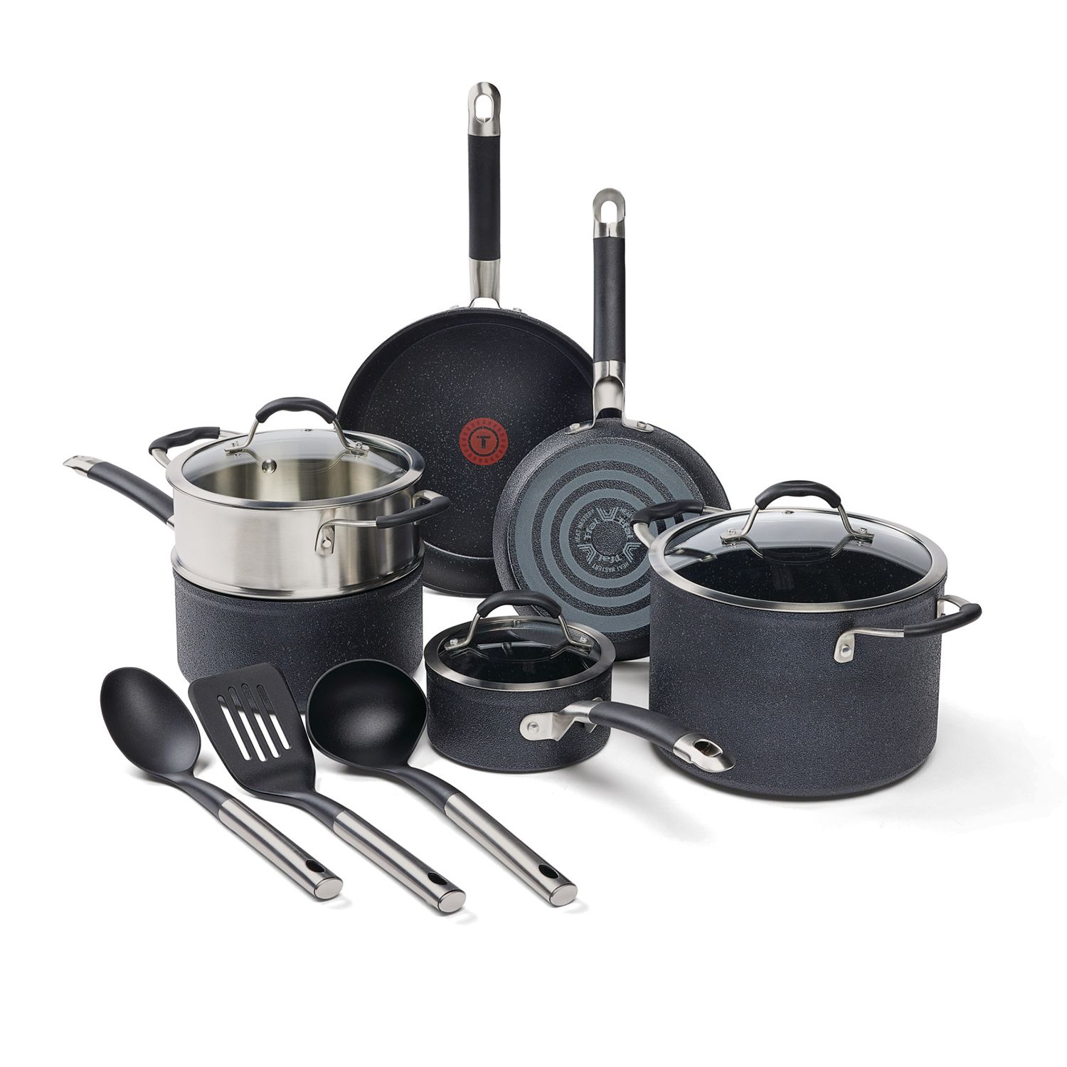 T-Fal Stone Force Platinum Non-Stick 12-Piece Cookware Set T-Fal Stone Force Platinum Non-Stick 12-Piece Cookware Set