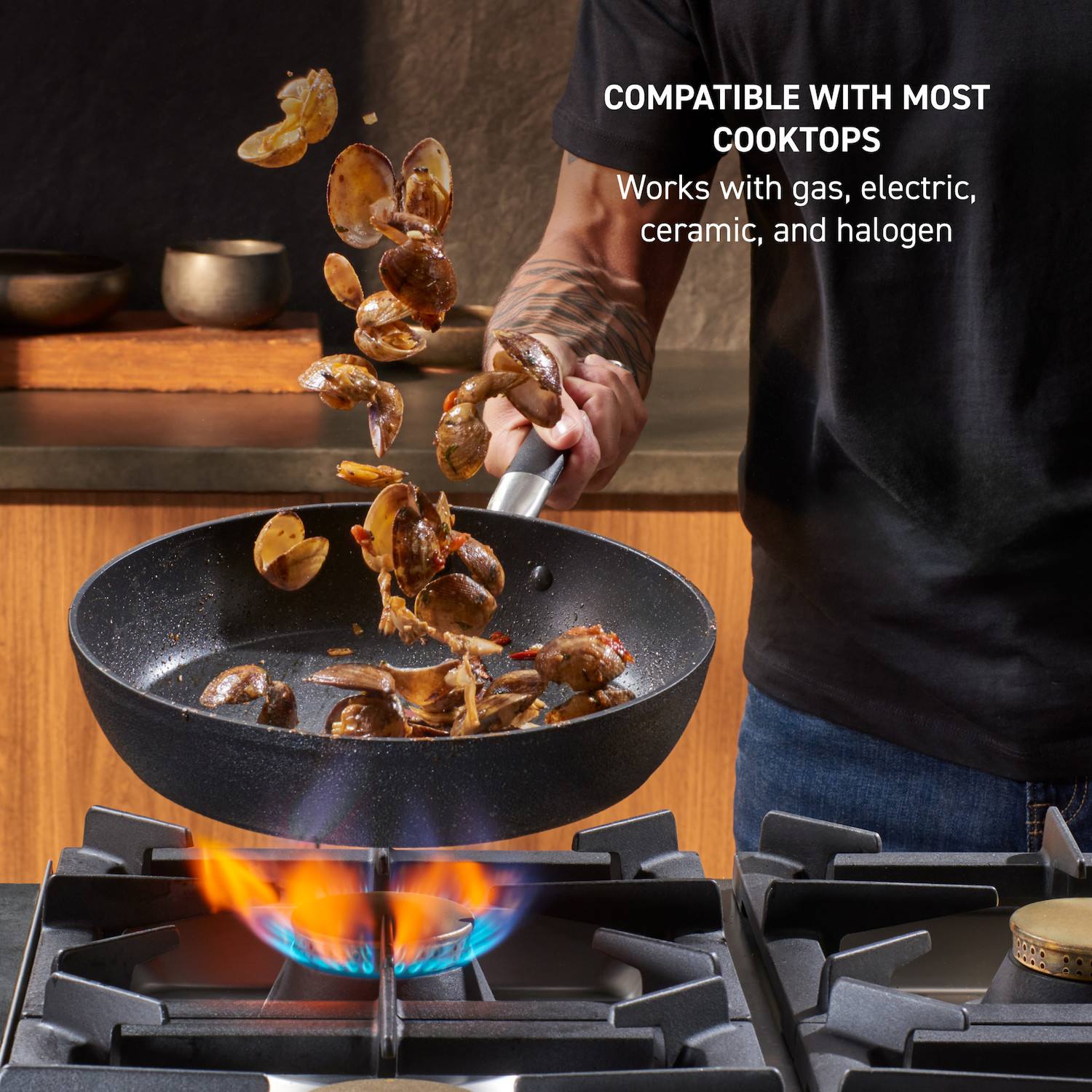 T-Fal Stone Force Platinum Non-Stick 12-Piece Cookware Set T-Fal Stone Force Platinum Non-Stick 12-Piece Cookware Set