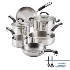 FarberwareÂ Brilliance 10-pc. Stainless Steel Cookware Set