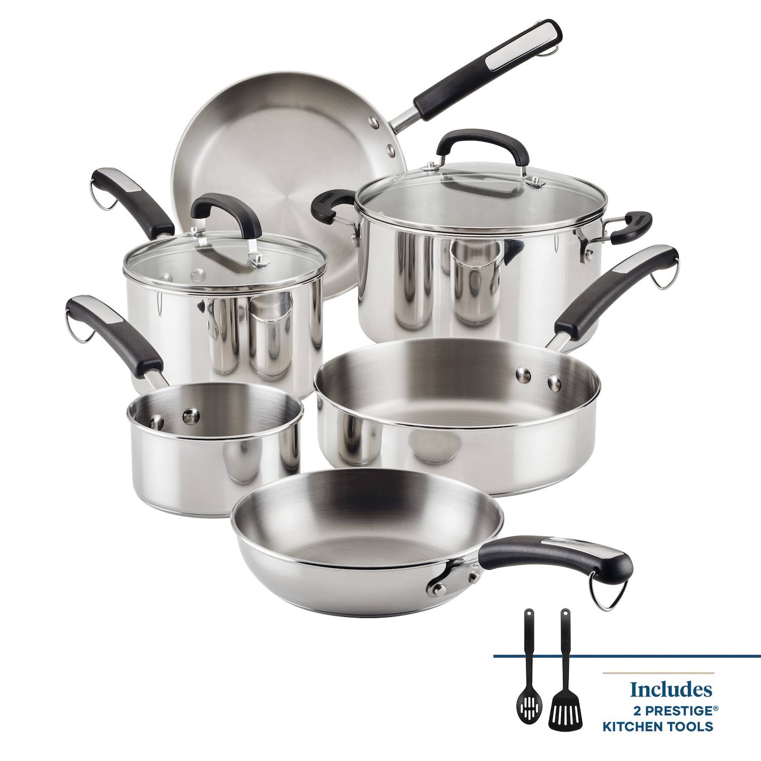 Farberware Brilliance 10-pc. Stainless Steel Cookware Set Farberware Brilliance 10-pc. Stainless Steel Cookware Set