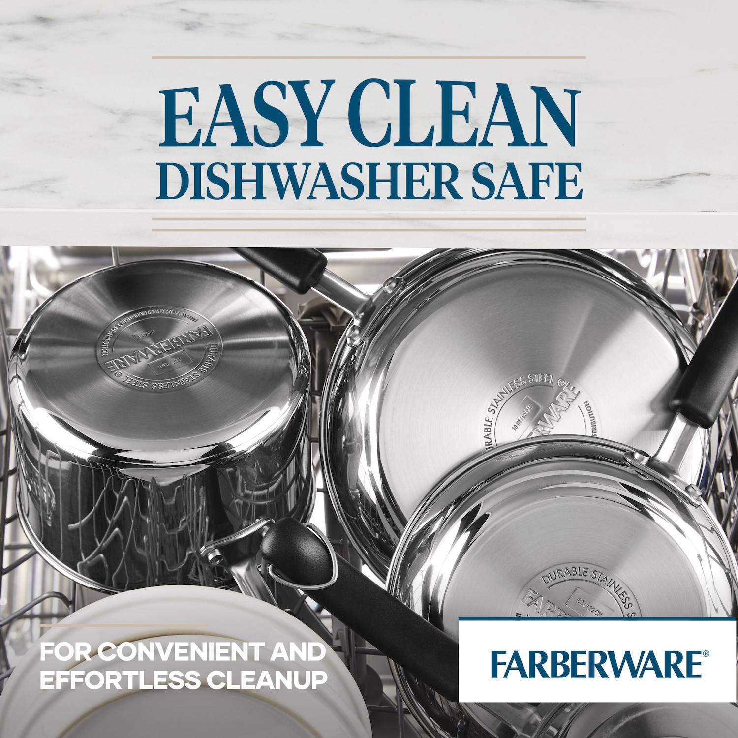 Farberware Brilliance 10-pc. Stainless Steel Cookware Set Farberware Brilliance 10-pc. Stainless Steel Cookware Set