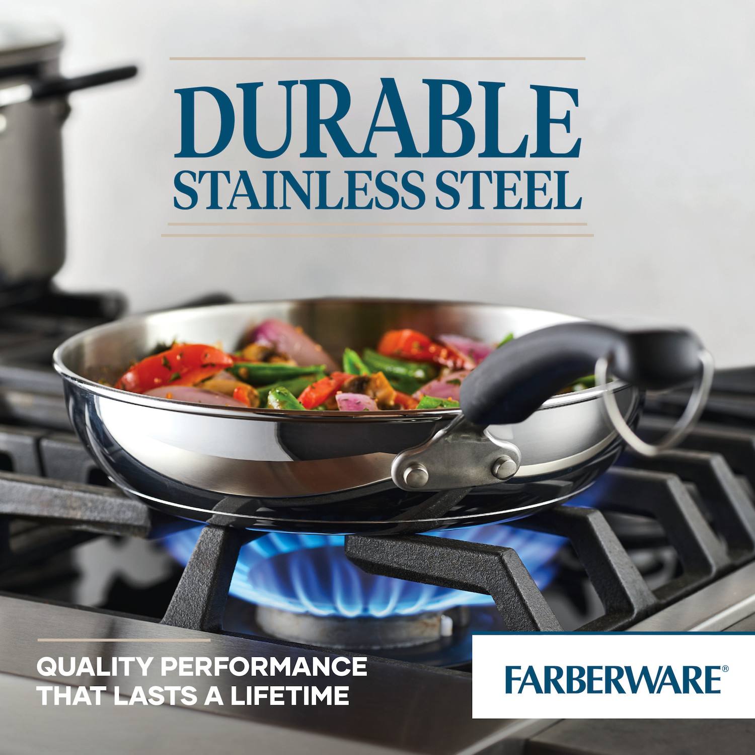 Farberware Brilliance 10-pc. Stainless Steel Cookware Set Farberware Brilliance 10-pc. Stainless Steel Cookware Set