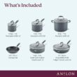 Anolon Advanced Home 11-pc. Cookware Set - Brown Anolon Advanced Home 11-pc. Cookware Set - Brown