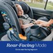 Chicco OneFit LX ClearTex Convertible Car Seat - Ebony