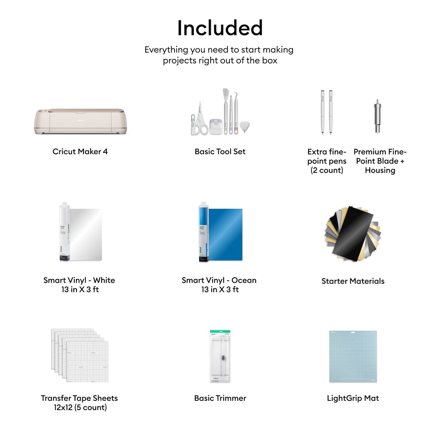 Cricut Maker 4 + Starter Bundle Cricut Maker 4 + Starter Bundle