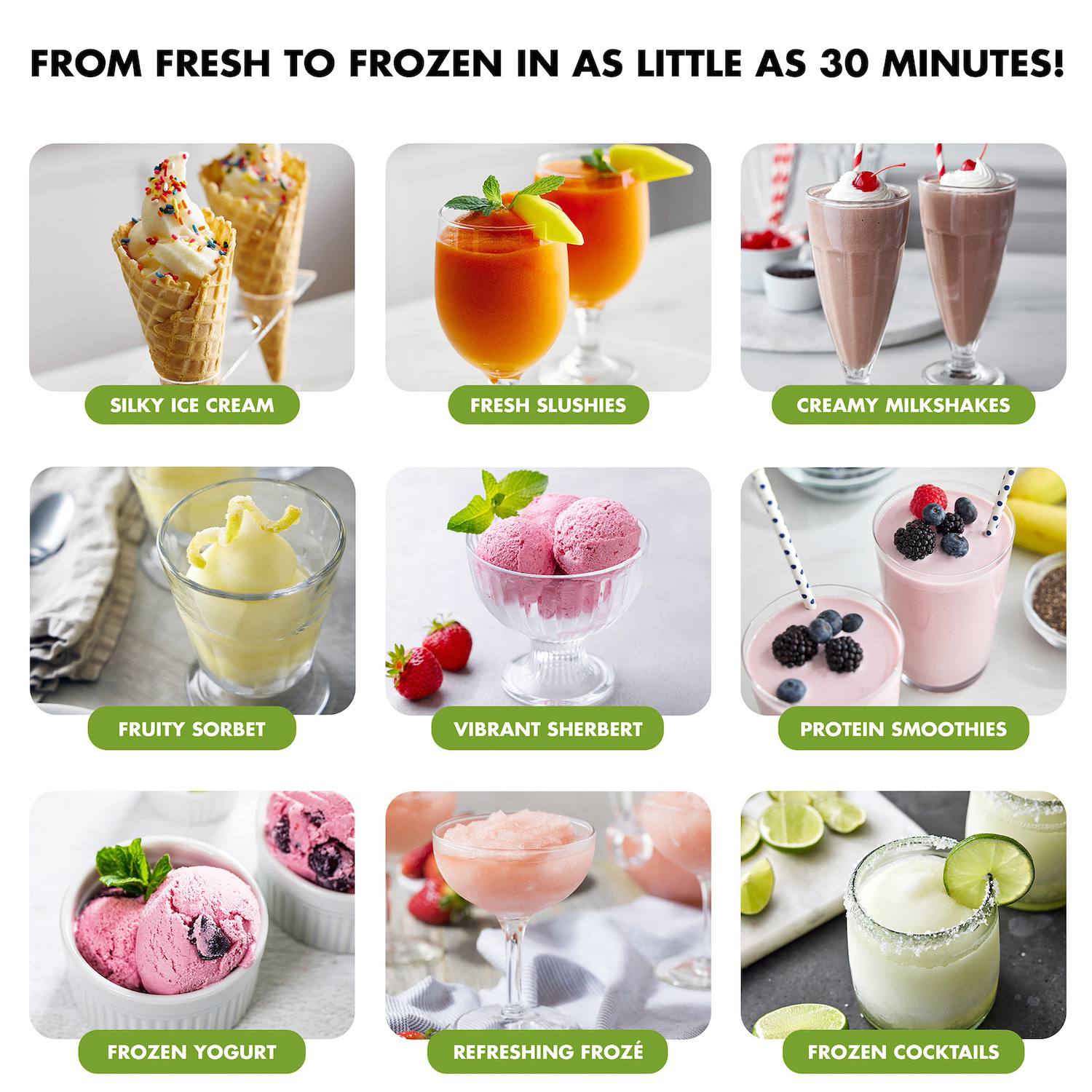 GreenPan Ice Cream & Frozen Drink Maker - Green GreenPan Ice Cream & Frozen Drink Maker - Green