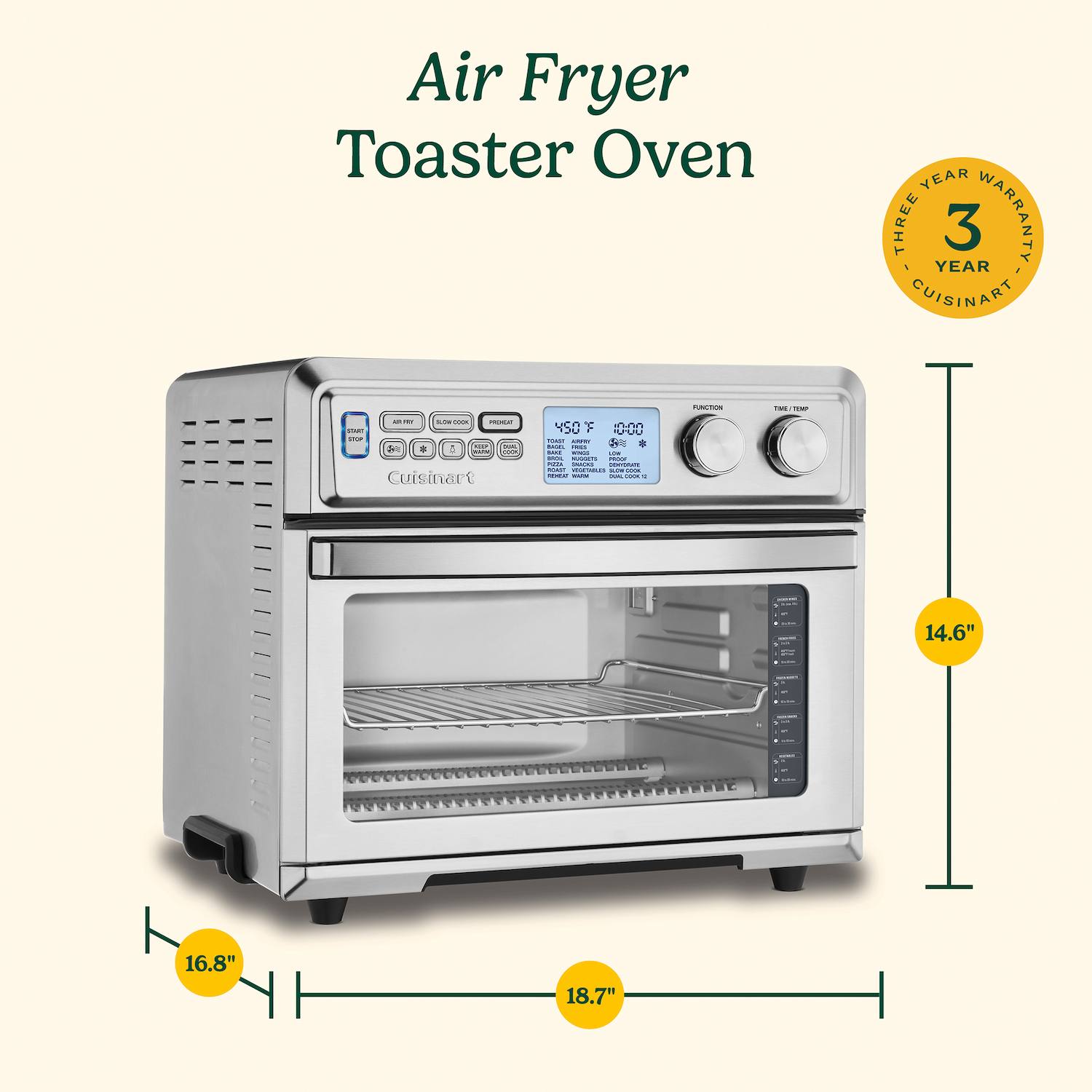 Cuisinart Extra-Large Digital Air Fryer Toaster Oven Cuisinart Extra-Large Digital Air Fryer Toaster Oven
