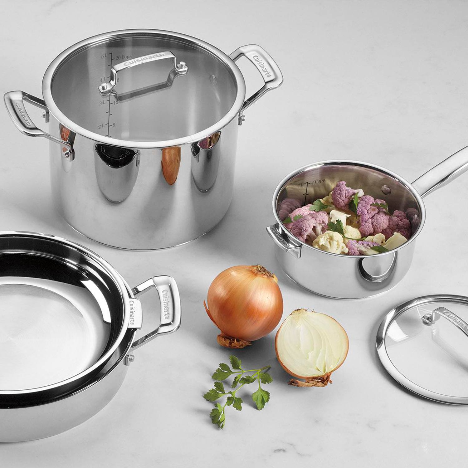 Cuisinart SmartNest 11-pc. Stainless Steel Cookware Set Cuisinart SmartNest 11-pc. Stainless Steel Cookware Set