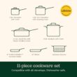 CuisinartÂ Professional Seriesâ¢ 11-pc. Stainless Steel Cookware Set