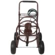 WOW PIONEER Heavy Duty Mobile Garden Hose Reel Cart with Storage Basket