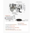 Wall-Mount Hose Reel for Garden, Patio, and Backyard with Tangle-Free Guide - Silver