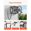 Wall-Mount Garden Hose Reel Stores Hoses Up to 200 ft with 5-Ft Lead Hose - Black Wall-Mount Garden Hose Reel Stores Hoses Up to 200 ft with 5-Ft Lead Hose - Black