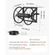 Wall-Mount Garden Hose Reel Stores Hoses Up to 200 ft with 5-Ft Lead Hose - Black Wall-Mount Garden Hose Reel Stores Hoses Up to 200 ft with 5-Ft Lead Hose - Black