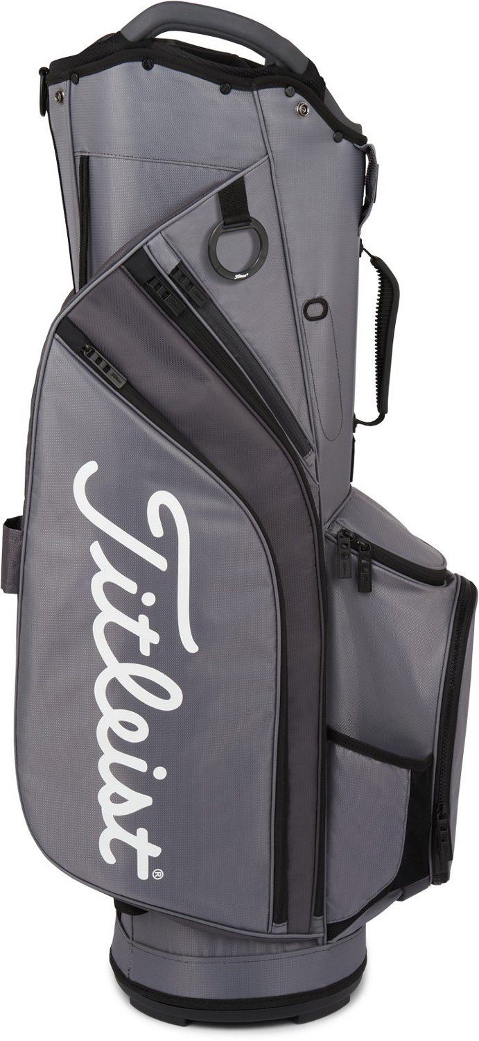 Titleist Cart 14 Lightweight Golf Bag Charcoal Black Titleist Cart 14 Lightweight Golf Bag Charcoal Black
