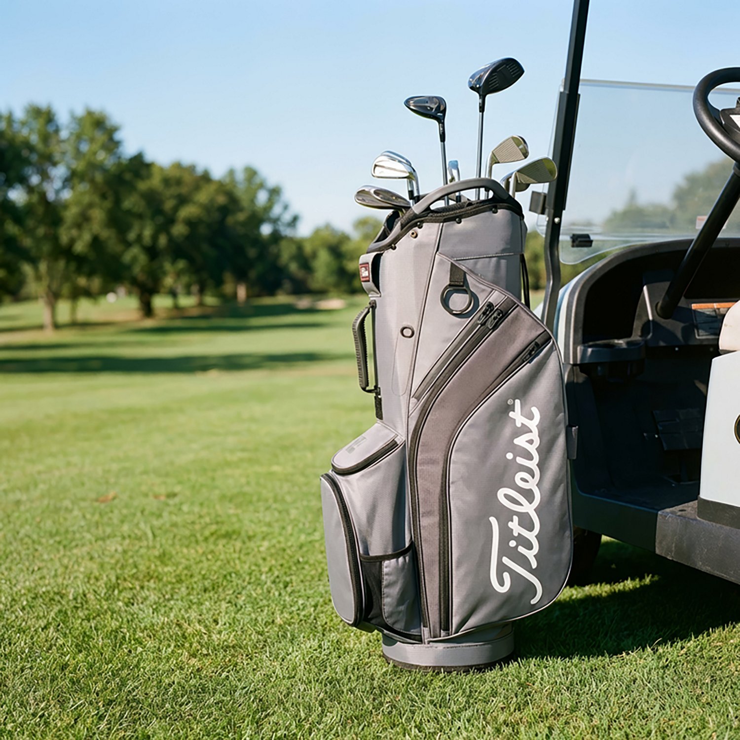 Titleist Cart 14 Lightweight Golf Bag Charcoal Black Titleist Cart 14 Lightweight Golf Bag Charcoal Black
