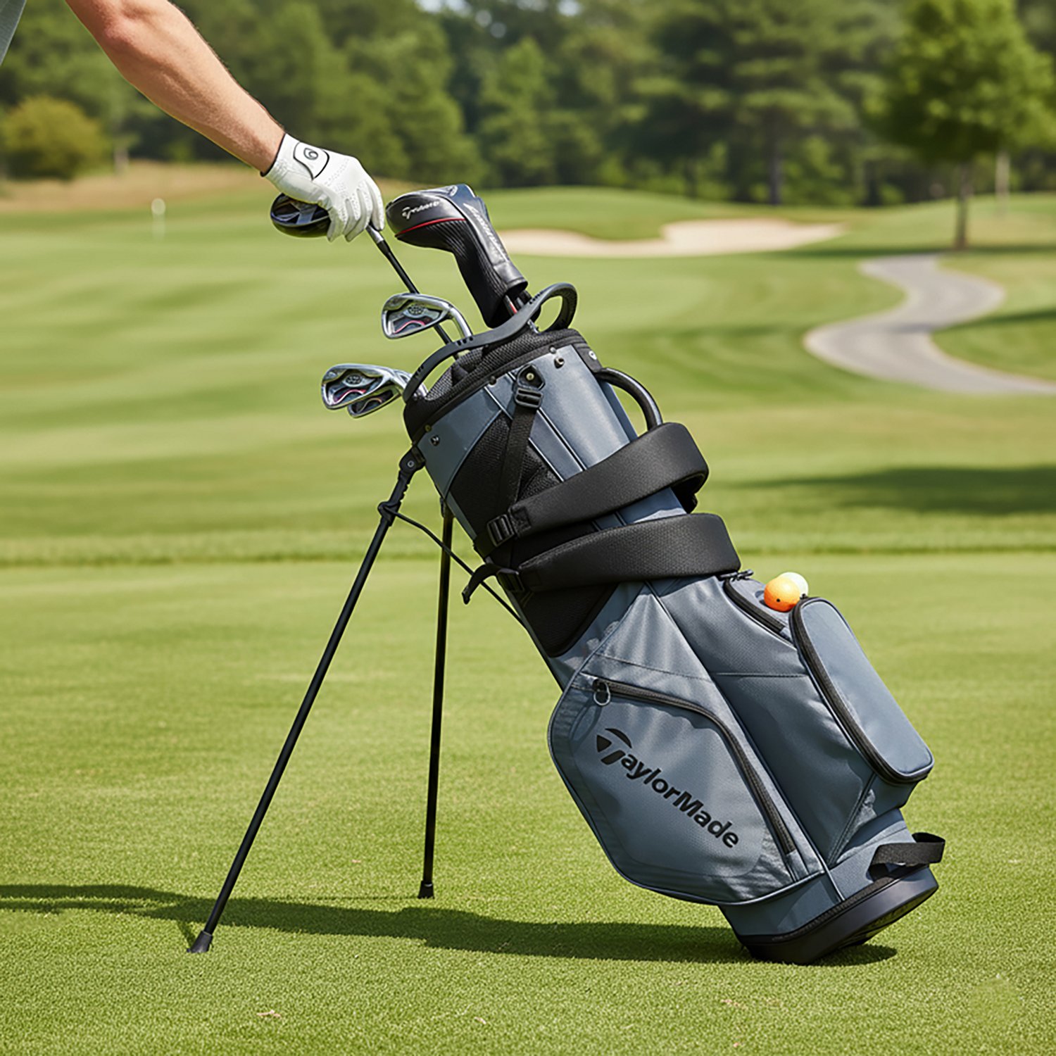 TaylorMade Pro Series Stand Bag Charcoal TaylorMade Pro Series Stand Bag Charcoal