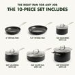 GreenPan Canterbury 10-pc. Nonstick Hard-Anodized Aluminum Cookware Set