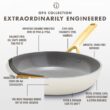 GreenPan GP5 Colors 2-Piece Hard Anodized Ceramic Non-Stick Frying Pan Set - White