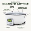GreenPan Elite Essential Smart Electric PFAS-Free Nonstick Ceramic 6-qt. Skillet - Stainless