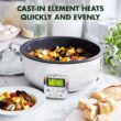 GreenPan Elite Essential Smart Electric PFAS-Free Nonstick Ceramic 6-qt. Skillet - Stainless
