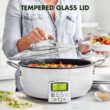 GreenPan Elite Essential Smart Electric PFAS-Free Nonstick Ceramic 6-qt. Skillet - Stainless