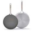GreenPan GP5 2pc 10"in and 12"in 5Ply Stainless Steel Frying Pan Set