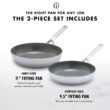GreenPan GP5 2pc 10"in and 12"in 5Ply Stainless Steel Frying Pan Set