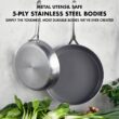 GreenPan GP5 2pc 10"in and 12"in 5Ply Stainless Steel Frying Pan Set