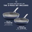 GreenPan GP5 Hard-Anodized Aluminum Healthy Ceramic Nonstick 9.5-in. & 11-in. 2-pc. Frying Pan Skillet Set - White