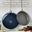 GreenPan GP5 Hard-Anodized Aluminum Healthy Ceramic Nonstick 9.5-in. & 11-in. 2-pc. Frying Pan Skillet Set - White