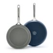 GreenPan GP5 Hard-Anodized Aluminum Healthy Ceramic Nonstick 9.5-in. & 11-in. 2-pc. Frying Pan Skillet Set - Blue