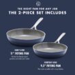 GreenPan GP5 Hard-Anodized Aluminum Healthy Ceramic Nonstick 9.5-in. & 11-in. 2-pc. Frying Pan Skillet Set - Beige