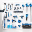 NewAge Products Garage 40 SqFt PVC Slatwall With Locking Hook 41 -Piece 80-in White Steel Multipurpose Accessory kit