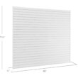 NewAge Products Garage 40 SqFt PVC Slatwall With Locking Hook 41 -Piece 80-in White Steel Multipurpose Accessory kit