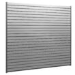 NewAge Products Garage 40 SqFt PVC Slatwall With Locking Hook 41 -Piece 80-in Silver Steel Multipurpose Accessory kit