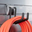 NewAge Products Garage 80 SqFt PVC Slatwall With Locking Hook 41 -Piece 160-in Silver Steel Multipurpose Accessory kit