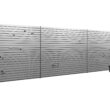 NewAge Products Garage 120 SqFt PVC Slatwall With Locking Hook 41 -Piece 240-in Silver Steel Multipurpose Accessory kit