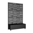 Wooakway 2-pc 6 ft. Hx 4 ft. W Raised Garden Bed Metal Planter Box with Trellis Wheels Privacy Screen Elevated Planter - Black