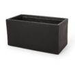 Aoibox outdoor large square lightweight concrete planter 35.25 inch wide 18 inch deep 18 inch high durable weather resistant stone look