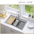 allen + roth Dennison Drop-in or undermount 33-in x 22-in Stainless steel Single bowl 18 -Gauge Workstation Kitchen Sink All-in-One Kit