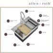 allen + roth Dennison Drop-in or undermount 33-in x 22-in Stainless steel Single bowl 18 -Gauge Workstation Kitchen Sink All-in-One Kit allen + roth Dennison Drop-in or undermount 33-in x 22-in Stainless steel Single bowl 18 -Gauge Workstation Kitchen Sink All-in-One Kit