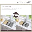 allen + roth Dennison Drop-in or undermount 33-in x 22-in Stainless steel Single bowl 18 -Gauge Workstation Kitchen Sink All-in-One Kit allen + roth Dennison Drop-in or undermount 33-in x 22-in Stainless steel Single bowl 18 -Gauge Workstation Kitchen Sink All-in-One Kit