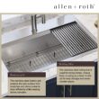 allen + roth Dennison Drop-in or undermount 33-in x 22-in Stainless steel Single bowl 18 -Gauge Workstation Kitchen Sink All-in-One Kit allen + roth Dennison Drop-in or undermount 33-in x 22-in Stainless steel Single bowl 18 -Gauge Workstation Kitchen Sink All-in-One Kit