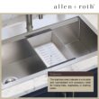 allen + roth Dennison Drop-in or undermount 33-in x 22-in Stainless steel Single bowl 18 -Gauge Workstation Kitchen Sink All-in-One Kit allen + roth Dennison Drop-in or undermount 33-in x 22-in Stainless steel Single bowl 18 -Gauge Workstation Kitchen Sink All-in-One Kit