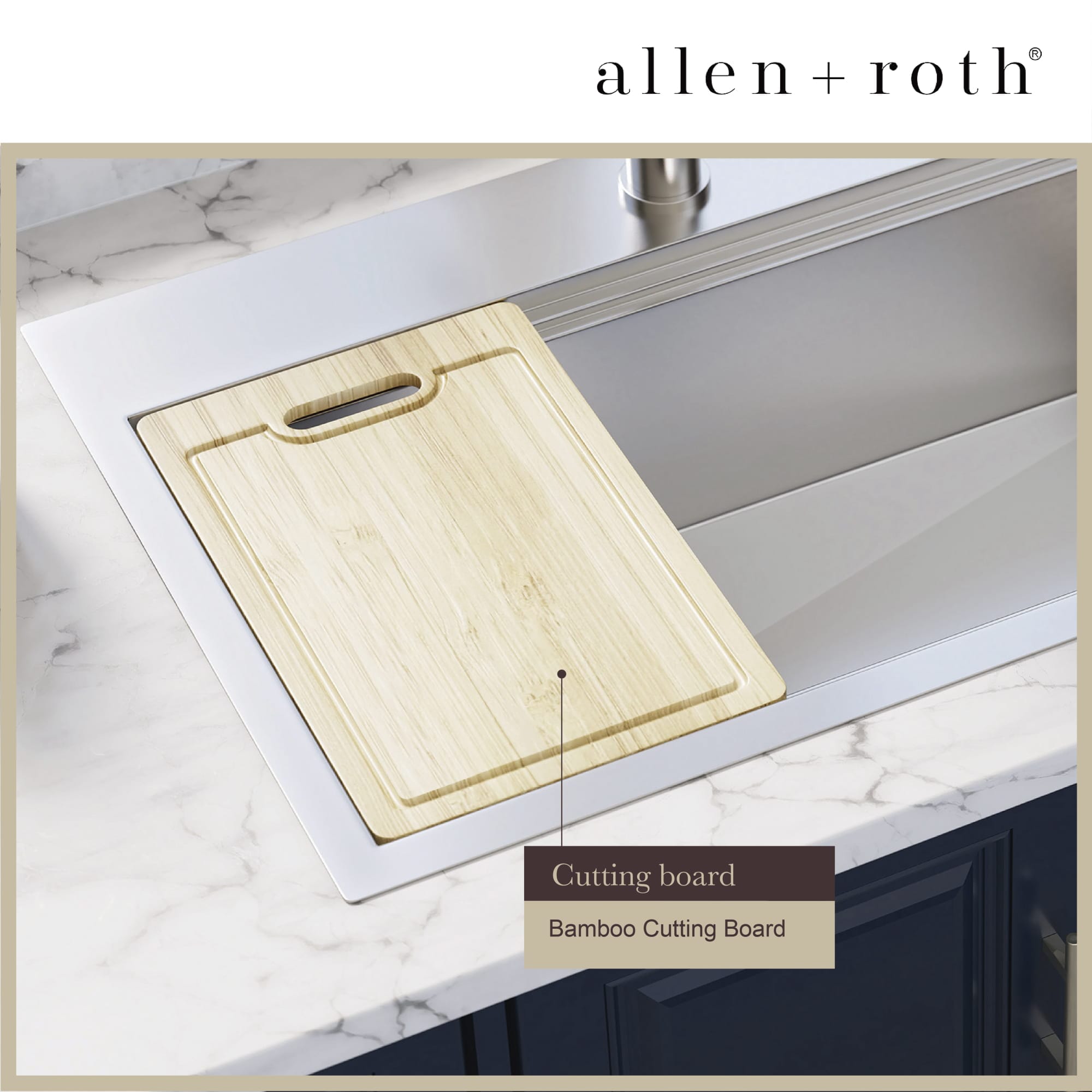 allen + roth Dennison Drop-in or undermount 33-in x 22-in Stainless steel Single bowl 18 -Gauge Workstation Kitchen Sink All-in-One Kit allen + roth Dennison Drop-in or undermount 33-in x 22-in Stainless steel Single bowl 18 -Gauge Workstation Kitchen Sink All-in-One Kit